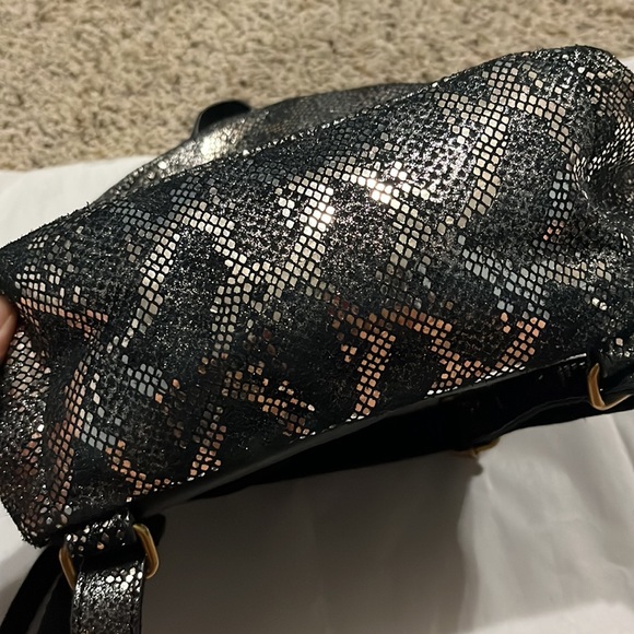 Fossil Leather with Snake emboss backpack - Picture 9 of 10